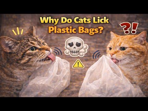Why Do Cats Lick Plastic Bags? | Behavior Explained #Video