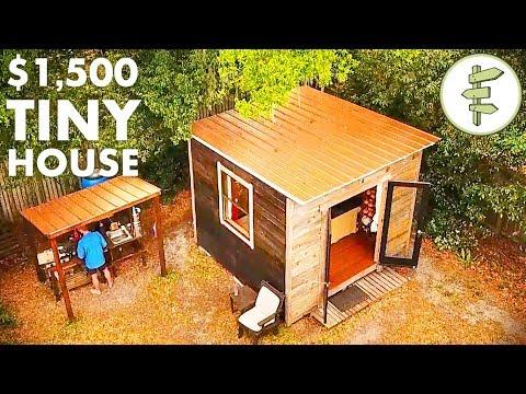 Man Living in a 10'x10' Tiny House & Homesteading in the City