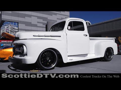 1951 Ford F1 Street Truck Kustom Built Cars Hot Rod #Video