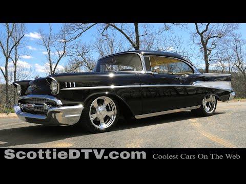 1957 Chevrolet Bel Air Pro Touring Hot Rod Steve Holcomb Pro Auto Custom Interiors #Video