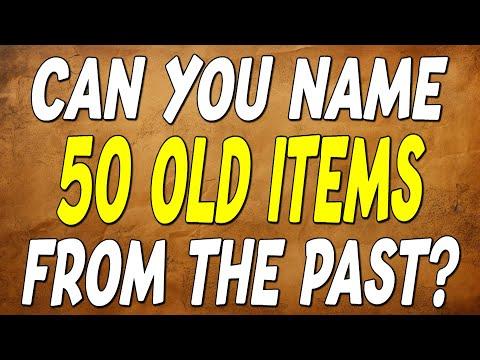 Can You Identify 50 OLD Items from the Past in Just 5 Seconds? #Video