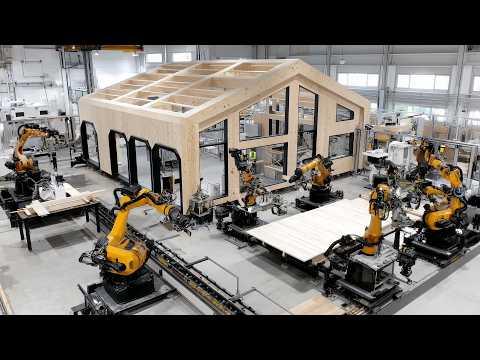An Unbelievable Half Priced AI Wooden House Built by Robots in Just 3 Days #Video
