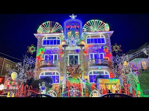 Dyker Heights Christmas Lights 2022 in Brooklyn New York City - NYC Christmas  #Video