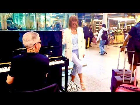Lady Has The Most Amazing Energy At The Public Piano #Video