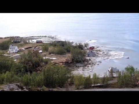 Landslide Takes Entire Neighborhood To The Sea Video. Your Daily Dose Of Internet.