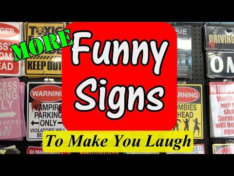 Funny Signs To Make You Laugh #Video