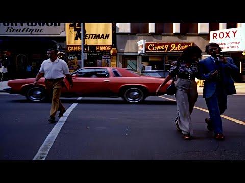 Cleveland 1970s in Color, Downtown [60fps, Remastered] w/sound design added #Video