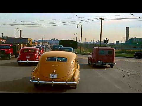 Detroit, Michigan 1930s in Color, Rare Glimpse in Depression-Era #Video