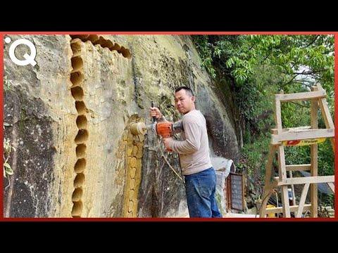 Man Digs a Hole in a Mountain and Turns it Into an Amazing Apartment #Video