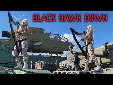 BLACK HAWK DOWN 'Leave No Man Behind' (Hans Zimmer) - Harp Twins, Camille and Kennerly #Video