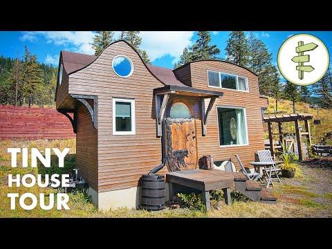 Carpenter Builds Incredible Sculpted Tiny House with Loads of Unique Features! #Video