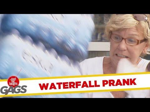 Water Fall Destruction Prank