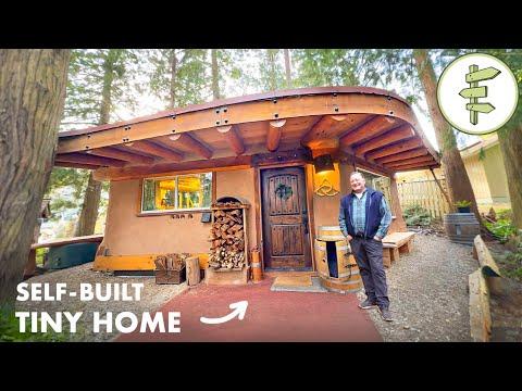 Man Builds Epic Backyard Tiny Home for $35k with Hybrid Materials – FULL TOUR #Video