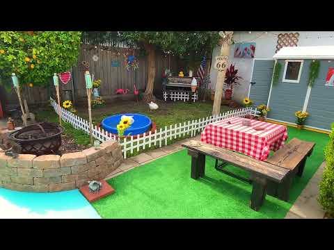 Rescue ducks paradise. Beautiful back yard I created for our ducks. #Video