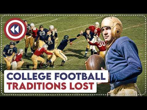 9 Old College Football Traditions Gone From Game Day #Video