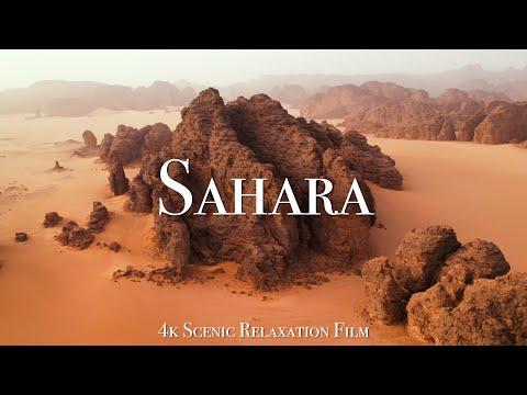 Sahara Desert 4K - Scenic Relaxation Film With Calming Music #Video