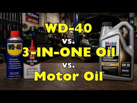 What Is the Difference Between Wd-40, 3-In-One Oil, and Motor Oil? #Video
