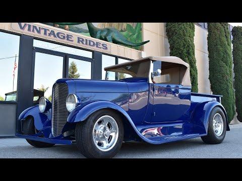 1928 Ford Model A Roadster Pick-Up Street-Rod #Video