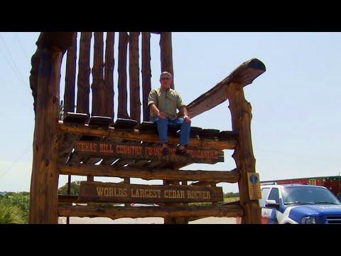 World's Largest Cedar Rocking Chair (Texas Country Reporter) #Video