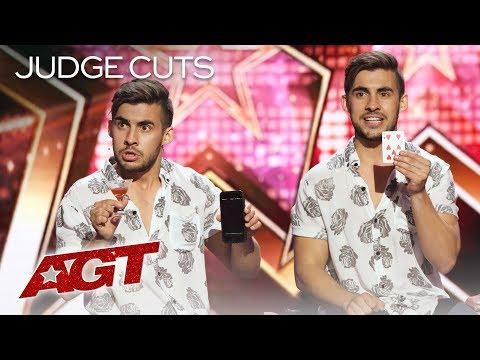 Magician Pours Drink OUT Of Phone?! Dom Chambers Will Blow Your Mind! - America's Got Talent 2019