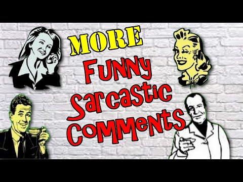 Funny Sarcastic Comments Never Let Them See You Cry #Video