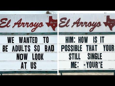 Funny Signs From El Arroyo Texas Restaurant #Video