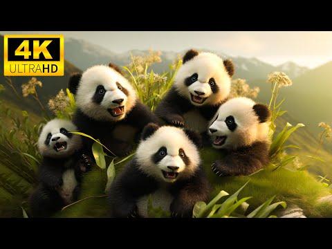 Baby Animals 4K (60FPS) - The Magical World of Young Animals with Relaxing Music