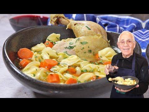 Chicken Soup with Tortellini