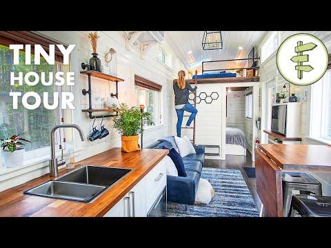EXTRA LARGE Tiny House with Main Floor Bedroom & Smart Functional Design Video