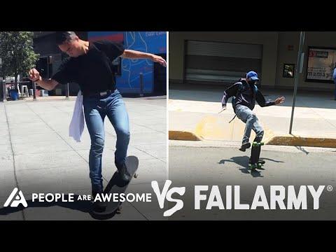 Skateboarding, Pogo Sticks & More Wins Vs Fails | People Are Awesome Vs. FailArmy #Video