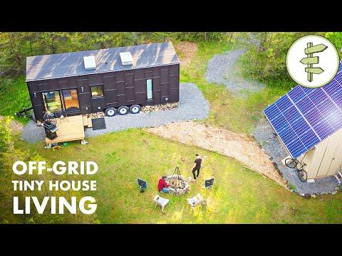 Super Stylish Off-Grid Tiny House Packed with Clever Custom Features! Full Tour #Video