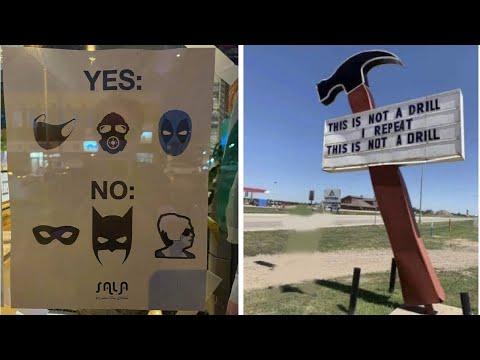 Brilliantly Funny Signs That Will Make You Laugh #Video
