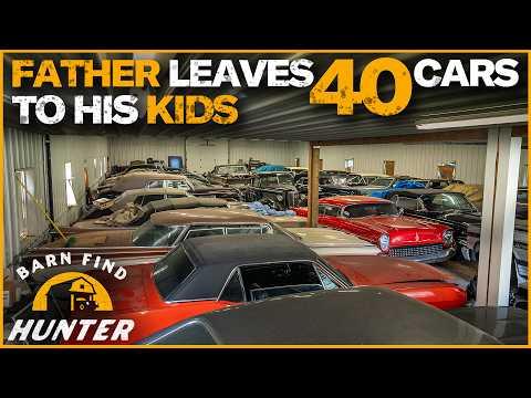Sisters Uncover Father's Hidden Car Collection: 40 Rare Barn Finds #Video