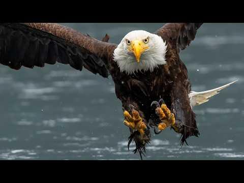 The Perfect Dive Ultra Slow Motion Eagle Hunting in 4K