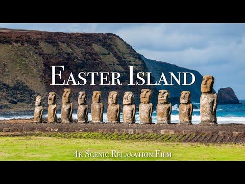 Easter Island 4K - Scenic Relaxation Film With Calming Music #Video