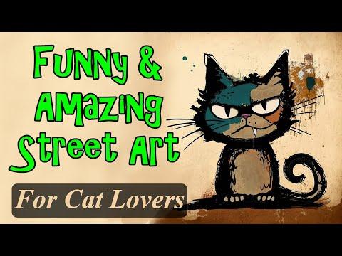 More Funny And Amazing Street Art For Cat Lovers
