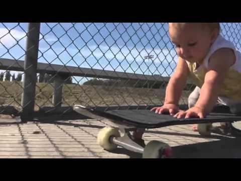 Baby On A Skateboard