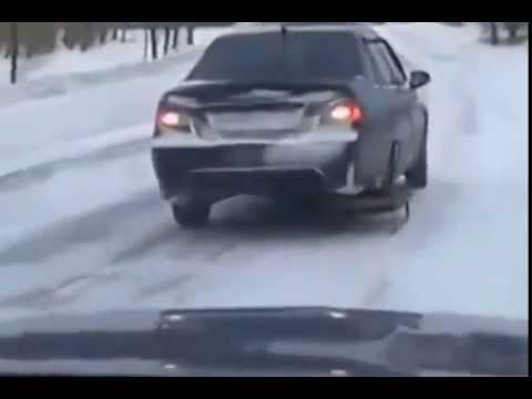 How To Fix A Flat Tire With A Sled - Russian Style