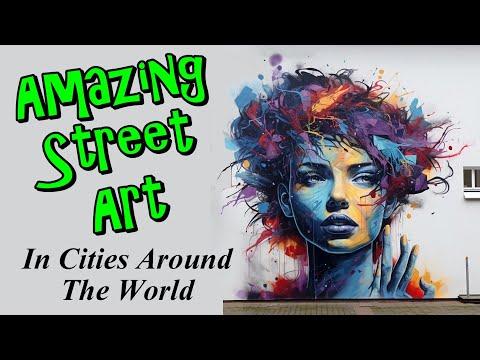 Amazing Street Art In Cities Around The World #Video
