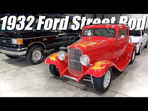 FORD POWERED! 1932 Ford Street Rod For Sale Vanguard Motor Sales #Video