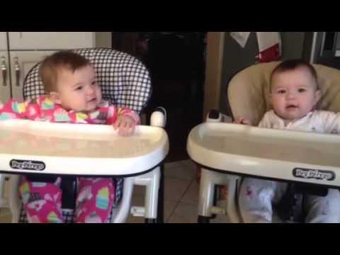 9 Month Old Baby Twin Girls Singing Christmas Carols With Mom