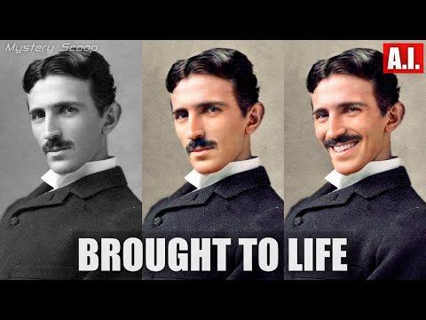 Nikola Tesla c.1890, Brought To Life (AI) #shorts #Video