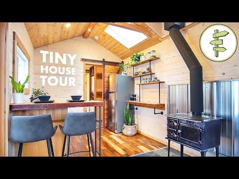 Fine Crafted DREAM TINY HOUSE Video with Extra Wide Layout & Unique Vintage Fixtures