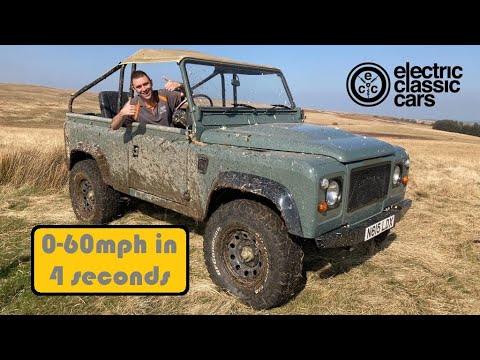 Tesla powered Land Rover off-road adventure #Video