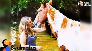 Wild Horse Adopted by Woman Becomes Best Friends with Her | The Dodo Soulmates