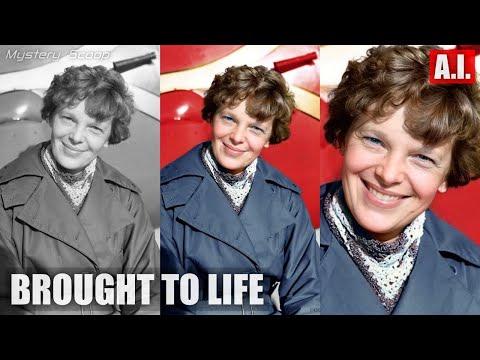 Amelia Earhart, c.1935, Brought To Life (AI) #shorts #Video