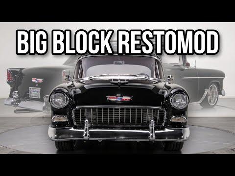 Big Block Powered 1955 Chevy Bel Air Restomod EFI 454ci V8 Auto - FOR SALE #Video