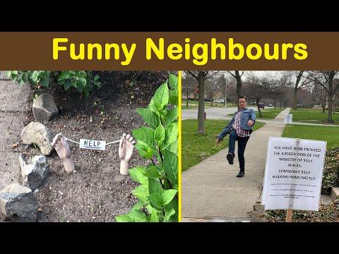 Funny Neighbours Who Made The Neighborhood More Interesting #Video