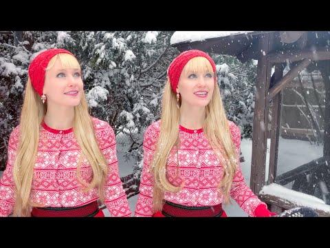 Fall Softly Snow - Winter Lullaby - Harp Twins, Camille and Kennerly #Video