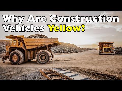 Why Are All Construction Equipment Yellow? #Video